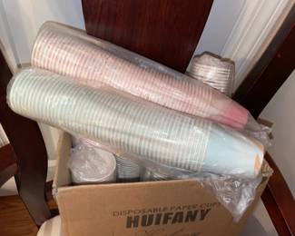 Vintage Colorful Paper Cups