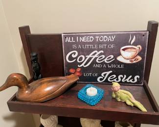 Wooden Carved Decoy Duck