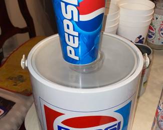 Large Pepsi-Cola Collection W/ Pillows, Hats, Bags, Glasses, Cups, Christmas Decor, Signs, Books, Etc.