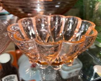 Pink Depression Glass Bowl
