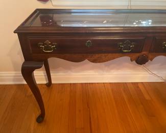 Wooden 2 Drawer Console Table
