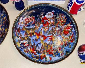 Large Pepsi-Cola Collection W/ Pillows, Hats, Bags, Glasses, Cups, Christmas Decor, Signs, Books, Etc.