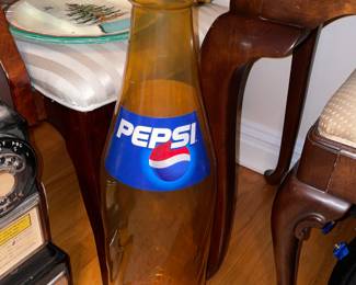 Large Pepsi-Cola Collection W/ Pillows, Hats, Bags, Glasses, Cups, Christmas Decor, Signs, Books, Etc.