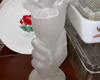 Antique Ruffled Edge Vase