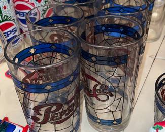 Large Pepsi-Cola Collection W/ Pillows, Hats, Bags, Glasses, Cups, Christmas Decor, Signs, Books, Etc.