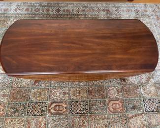 Wooden Coffee Table W/ Drop Down Sides