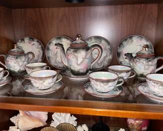 Asian Dragon Tea Set