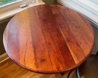 Cast Iron Wine Style Table W/ 1 Barstool