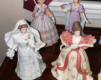 Collection Of Lenox Lady Figurines