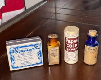Assortment Of Antique Pharmacy/Medicine Bottles