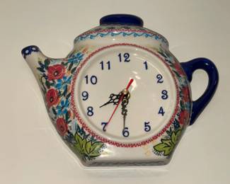 Tea Kettle Wall Clock