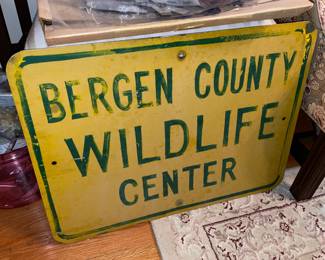 ORIGINAL Bergen County Wildlife Center Sign 
