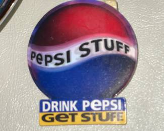 Large Pepsi-Cola Collection W/ Pillows, Hats, Bags, Glasses, Cups, Christmas Decor, Signs, Books, Etc.