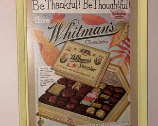 ORIGINAL Whitman's Chocolate Advertisement