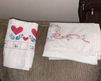 Hand Embroidered Linen