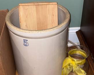 Large #5 Crock Pottery Jug