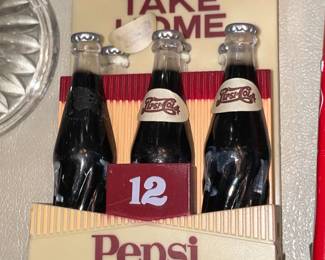 Large Pepsi-Cola Collection W/ Pillows, Hats, Bags, Glasses, Cups, Christmas Decor, Signs, Books, Etc.