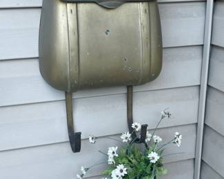Brass Backpack Mail Box
