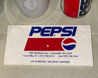 Large Pepsi-Cola Collection W/ Pillows, Hats, Bags, Glasses, Cups, Christmas Decor, Signs, Books, Etc.