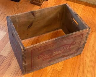 Antique Wooden Pepsi Cola Crate