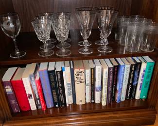 Crystal Stemware & Books