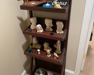 Antique Wooden Shelf Unit