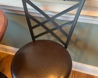 Cast Iron Wine Style Table W/ 1 Barstool