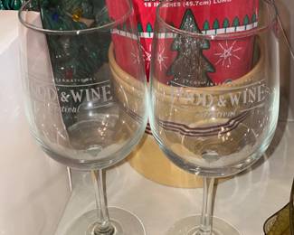 Disney Epcot Food & Wine Festival Wine Glasses