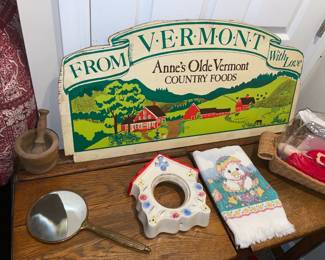 Original Vermont Store Display Sign