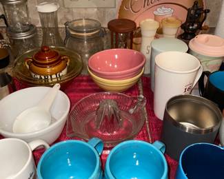 Assorted Kitchenware (Coffee Mugs, Glassware, Bakeware, Dishes, Etc.)