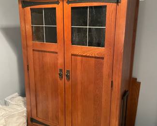 Craftsman Style Armoire Wardrobe Cabinet
