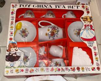 Vintage Toy China Tea Set