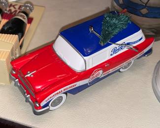 Large Pepsi-Cola Collection W/ Pillows, Hats, Bags, Glasses, Cups, Christmas Decor, Signs, Books, Etc.