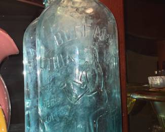 Large Antique Buffalo Water Bottle