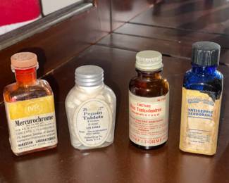 Assortment Of Antique Pharmacy/Medicine Bottles