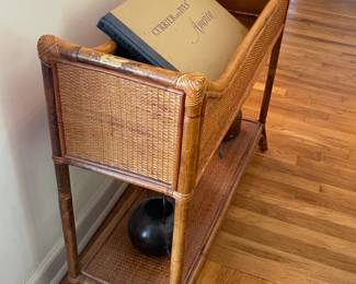 Vintage Bamboo & Rattan Planter