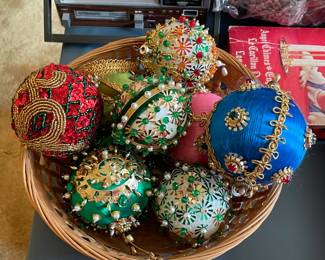 Vintage Handmade Push Pin Ornaments