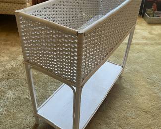 Vintage Wicker Plant Stand