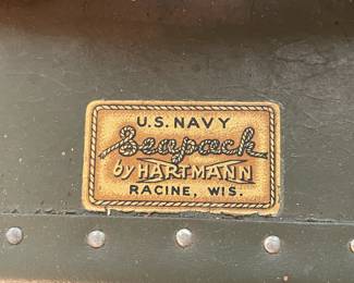 Antique U.S. Navy Seapack By Hartman Colgate Military Suitcase Trunk