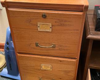 Wood Filing Cabinet
