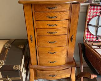 Wooden Jewelry Cabinet