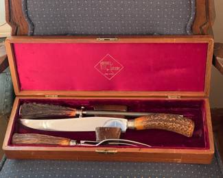 Bone Handle Knife Carving Set