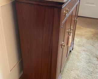 Marble Top Wooden 2 Door Cabinet