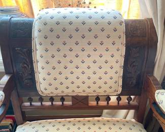 Antique Upholstered Arm Chair