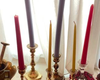 Brass Candlestick Holders
