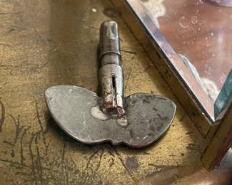 Antique Case Clock W/ Key (WORKING!)