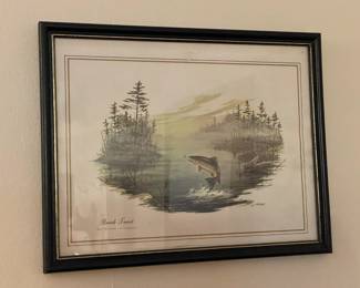 Framed Fish Artwork
