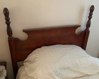 Twin Beds W/ Antique Wooden Headboards