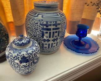 Blue & White Decorative Items