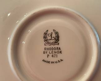 "Rhodora" Rose Patterned China Set By Lenox